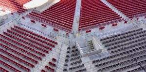 Camp Randall Stadium red seats Badger game day Madison Wisconsin - The Goose Crown Inn