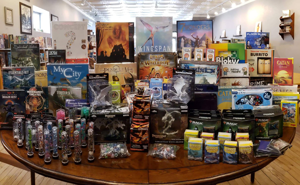 Gemini Games in Stoughton WI - tabletop games displayed on a table
